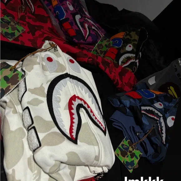 BAPE Shark Hoodies - Multicolor